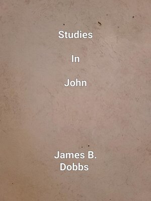 cover image of Studies In John